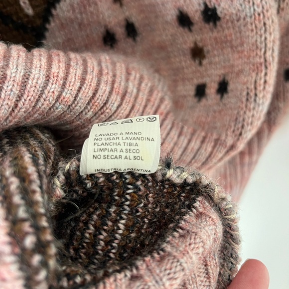 Vintage Geometric 85% Wool Sweater Made In Peru Host Pick 🥳🎊🎉 - Picture 10 of 10